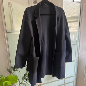 COS navy long blazer M
